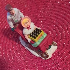 COCA COLA Holiday Sleigh Figurine June 1994